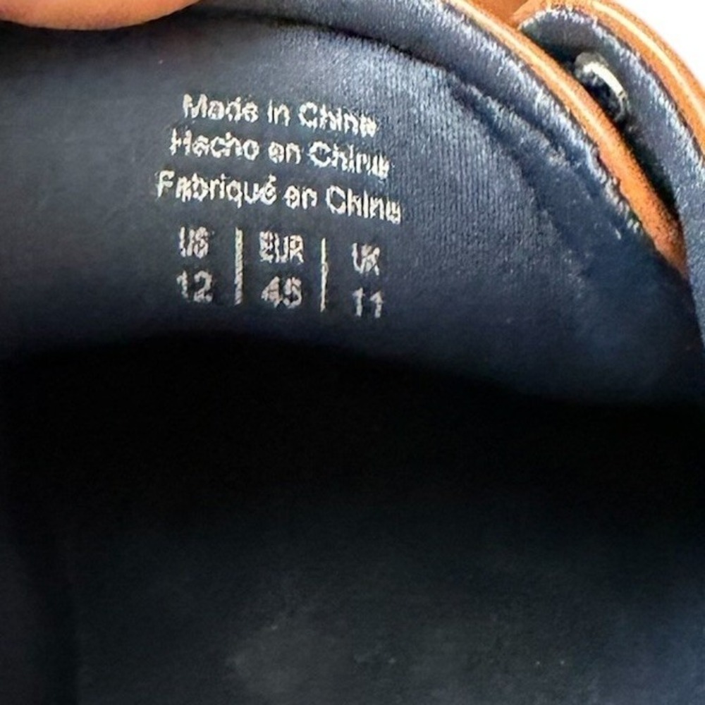 Aldo Mens Flex Leather Sneakers 12 Brown Lace Up‎ Oxford Casual Comfort Shoes - Picture 11 of 11